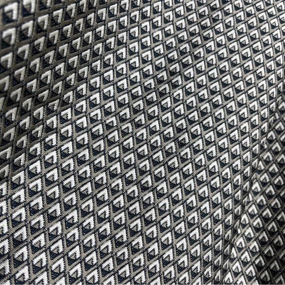 Serena & Lily Fit and Flare Dress June Geometric Diamond Print Black/Grey Size 2 - Picture 9 of 11